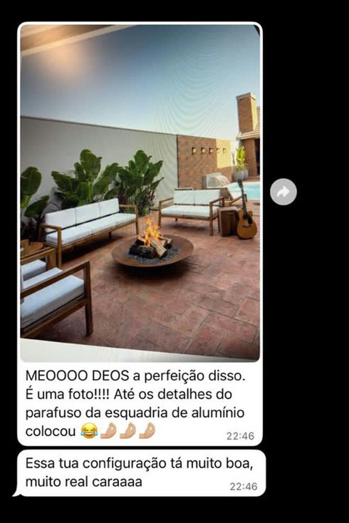 Mensagem de aluno